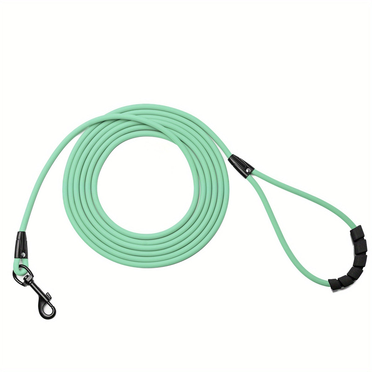 Long Dog Training Leash for Outdoor Use - Weatherproof PVC Coated Nylon Recall Leash for Beach, Yard, Hiking & Camping, Improves Obedience & Recall, 6 Colors 4 Sizes (M/L/XL/XXL)